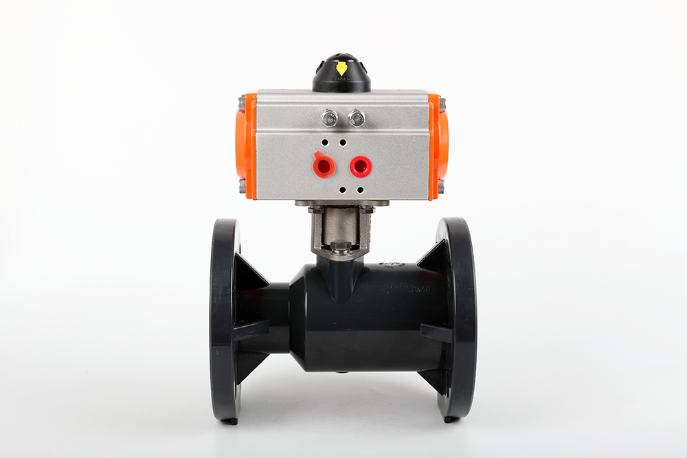 武穴气动法兰一体球阀